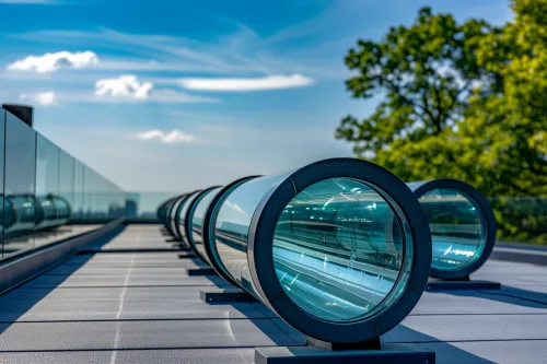 Les panneaux solaires à tubes sous vide optimisent l'énergie solaire pour un fonctionnement efficace.