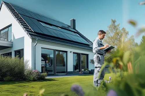 Système innovant illustrant le fonctionnement efficace d’un chauffage solaire écologique.