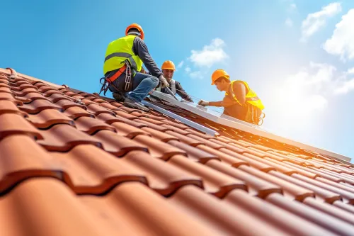 Installation professionnelle de panneaux solaires thermiques pour une énergie durable et économique.