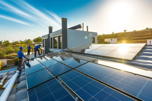 Installation d'un panneau solaire thermique  :  guide des étapes pour un système domestique efficace.